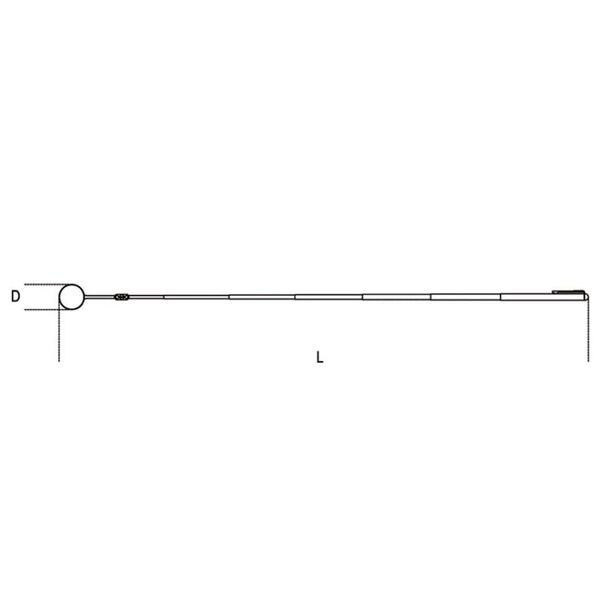 Beta Tools Miroir d'inspection t&eacute;lescopique avec joint 1715 Chrome