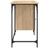 vidaXL Bureau d'ordinateur chêne sonoma 131x48x75 cm bois d’ingénierie