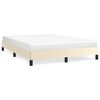 vidaXL Cadre de lit sans matelas cr&egrave;me 140x190 cm similicuir