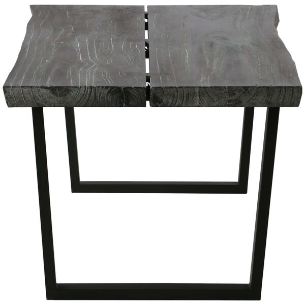 vidaXL Table basse Bois de melia azedarach massif 102x56x41 cm Gris