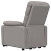 vidaXL Fauteuil de massage Taupe Tissu