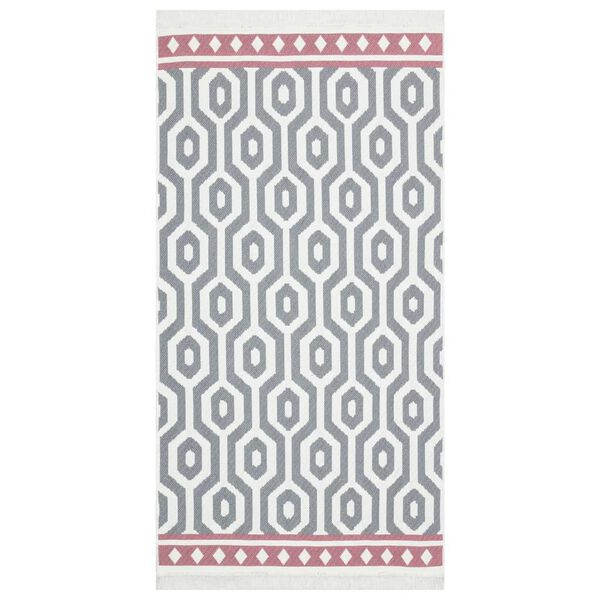 vidaXL Tapis Gris 80x150 cm Coton