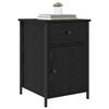 vidaXL Cabinet de chevet avec tiroir 2 pcs Ch&ecirc;ne noir 40 x 42 x 60 cm