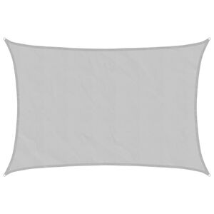 vidaXL Voile d'ombrage gris clair 2,5x2 m 100% polyester oxford