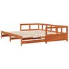 vidaXL Lit de jour sans matelas cire marron 90x200 cm bois pin massif