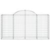 vidaXL Paniers à gabions arqués 50 pcs 200x50x100/120 cm fer galvanisé