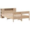 vidaXL Lit biblioth&egrave;que sans matelas 135x190 cm bois de pin massif