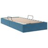 vidaXL Lit de Rangement avec stockage Bleu fonc&eacute; 100 x 200 cm Velours
