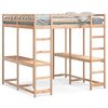 vidaXL Lit superpos&eacute; et bureau et &eacute;chelle 180x200cm bois de pin massif