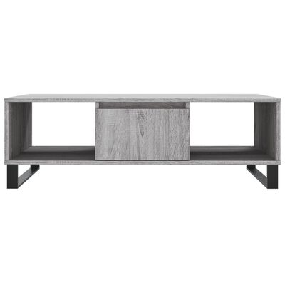 vidaXL Table basse sonoma gris 104x60x35 cm bois d'ingénierie