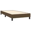 vidaXL Sommier &agrave; lattes de lit et matelas et LED Marron fonc&eacute; 90x200cm