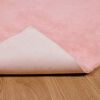 vidaXL Tapis en Fourrure Synthétique de Lapin Olite Rose 100 x 200 cm