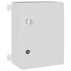 vidaXL Armoire de contr&ocirc;le Gris 37 x 19,5 x 40 cm Plastic ABS