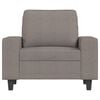 vidaXL Fauteuil avec repose-pied Taupe 60 cm Tissu