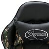 vidaXL Fauteuil de jeux vidéo Noir et camouflage Similicuir