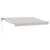 vidaXL Auvent r&eacute;tractable Gris clair et blanc 2,5 x 2 m