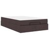 vidaXL Cadre de lit avec matelas 2 pi&egrave;ces Tan tissu