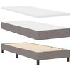 vidaXL Lit &agrave; ressorts avec matelas Taupe 80 x 200 cm tissu