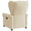 vidaXL Fauteuil inclinable de massage &eacute;lectrique cr&egrave;me tissu