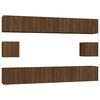 vidaXL Ensemble de meubles TV 6 pcs Ch&ecirc;ne marron Bois d'ing&eacute;nierie