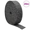 vidaXL Rouleau de granulat en caoutchouc Noir 200 x 5 x 0,6 cm