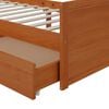 vidaXL Cadre de lit sans matelas Marron miel Bois pin massif 90x200 cm