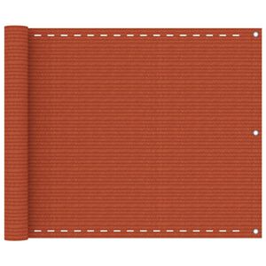 vidaXL &Eacute;cran de balcon Orange 75x300 cm PEHD