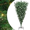 vidaXL Sapins de No&euml;l artificiels pr&eacute;-&eacute;clair&eacute;s &agrave; l'envers avec set de boules