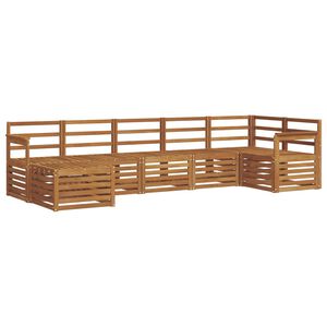 vidaXL Ensemble de canap&eacute;s d'ext&eacute;rieur 7 pc Naturel