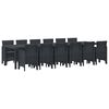 vidaXL Ensemble de salle &agrave; manger pour jardin 13 pcs Anthracite