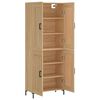 vidaXL Buffet haut Ch&ecirc;ne sonoma 69,5x34x180 cm Bois d'ing&eacute;nierie