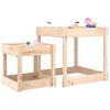 vidaXL Tables &agrave; sable 2 pcs bois de pin massif