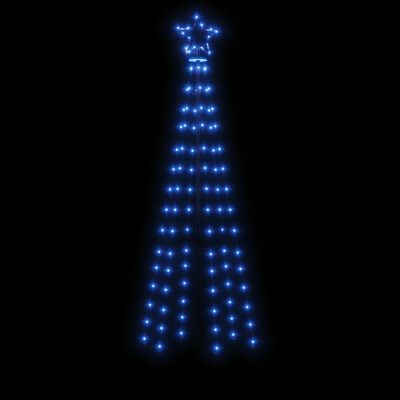 vidaXL Arbre de Noël cône 108 LED Bleues 70x180 cm