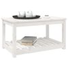 vidaXL Table de jardin blanc 82,5x50,5x45 cm bois massif de pin