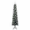 vidaXL Sapin de No&euml;l artificiel Vert 210 cm PVC, plastique et acier