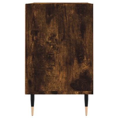 vidaXL Meuble TV chêne fumé 69,5x30x50 cm bois d'ingénierie