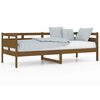 vidaXL Lit de jour sans matelas marron miel bois pin massif 80x200 cm