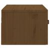 vidaXL Table de chevet murale Marron miel 40x29,5x22 cm