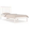 vidaXL Cadre de lit Blanc Bois de pin massif 90x200 cm