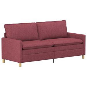 vidaXL Canap&eacute; Bordeaux 196 x 81 x 87,5 cm Tissu