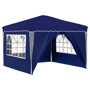 vidaXL Tente de f&ecirc;te pop-up 288 x 288 x 245 cm Bleu Tissu Oxford