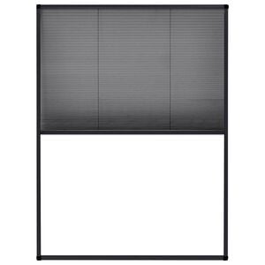 vidaXL Moustiquaire pliss&eacute;e pour fen&ecirc;tre Aluminium Anthracite 60x80 cm