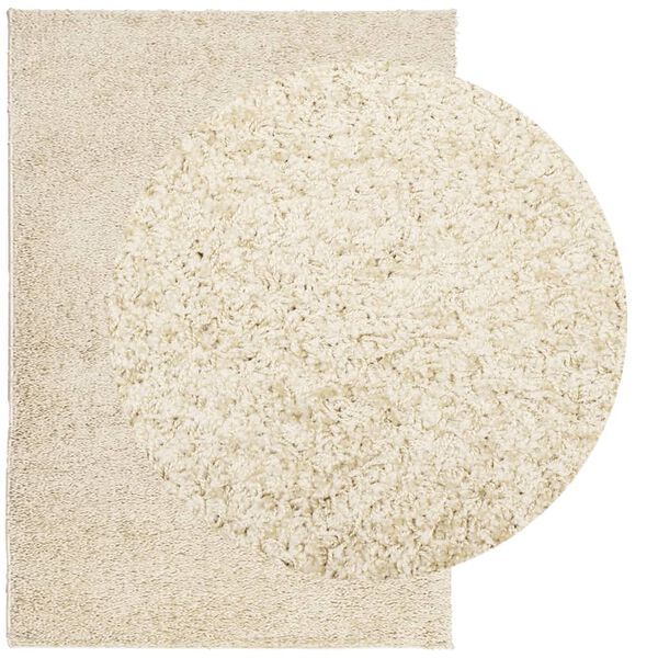 vidaXL Tapis shaggy PAMPLONA poils longs moderne doré 160x230 cm