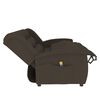 vidaXL Fauteuil de massage inclinable &agrave; 3 places marron tissu
