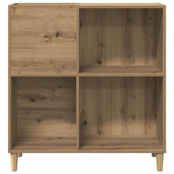 vidaXL Armoire &agrave; disques ch&ecirc;ne artisanal 84,5x38x89 cm bois ing&eacute;nierie