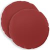 vidaXL Housse de coussin 2 pcs HEERLEN Bordeaux &Oslash; 40 cm Polyester