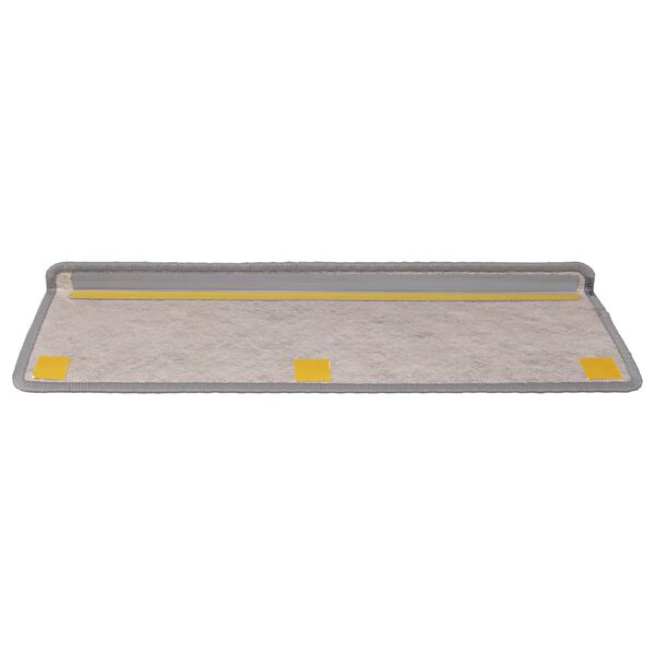 vidaXL Tapis d'escalier autocollants 30 pcs 65x21x4 cm argent&eacute;