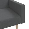vidaXL Canapé-lit à 2 places Gris clair Tissu