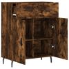vidaXL Buffet ch&ecirc;ne fum&eacute; 69,5x34x90 cm bois d'ing&eacute;nierie