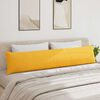 vidaXL Coussins de canap&eacute; 2 pcs Jaune clair 200 x 40 cm
